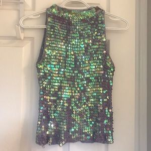 Vintage sequin knit tank ✨